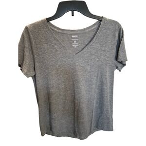 Sonoma Goods For Life The Everyday Tee Heather Gray V-Neck Short Sleeve Petite S